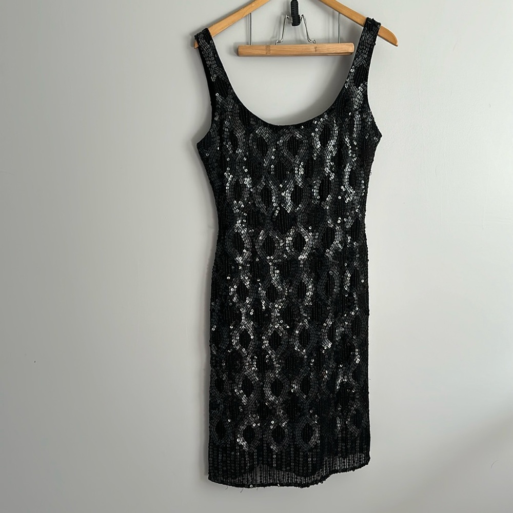 RARE SILK BEADED VINTAGE DRESS BY SCALA